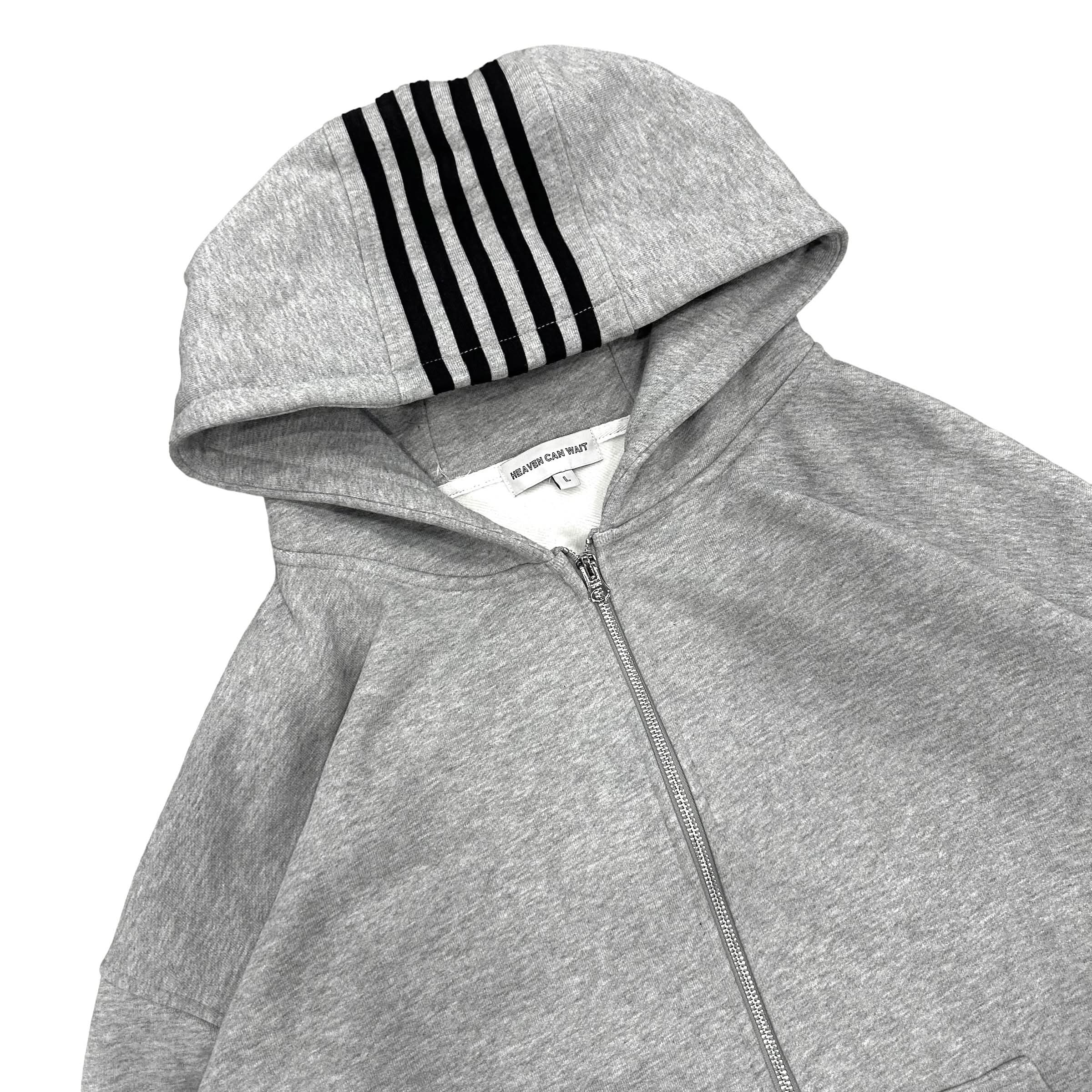 SPIKE HOODIE (GREY/BLACK) - Image 2